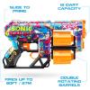 imageXSHOT Skins Dread Sonic Robotnik Blaster with 24 Darts  Malice Skin by ZURU Double Rotating Barrels Air Pocket Dart Technology Toy Foam Blaster for Kids Teens and AdultsRobotnik