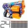 imageXSHOT Skins Dread Sonic Robotnik Blaster with 24 Darts  Malice Skin by ZURU Double Rotating Barrels Air Pocket Dart Technology Toy Foam Blaster for Kids Teens and AdultsRace Team