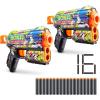 imageXSHOT Skins Flux  Sonic Robotnik 2 Pack  16 Darts by ZURU Easy Reload Air Pocket Dart Technology Toy Foam Dart Blaster for Kids Teens and Adults Frustration Free PackagingHyper Spike