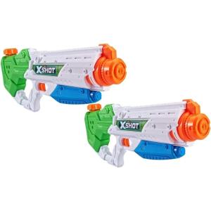 imageSHOT XSHOT Water Warfare Pressure Jet Water Blaster 2 Pack by ZURU Watergun X Water Toys 2 Pressure Jets Summer Fun Activities Outdoor and Swimming Pool Use for Boys and Girls