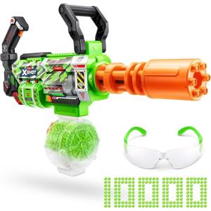 imageXSHOT Hyper Gel Glow Motorized Gatling Blaster with 10000 Gel Pellets by ZURU Motorized Gel Blaster Outdoor Toy for Boys and Girls Teens and Adults Aged 14