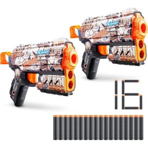 imageXSHOT Skins Flux  Sonic Robotnik 2 Pack  16 Darts by ZURU Easy Reload Air Pocket Dart Technology Toy Foam Dart Blaster for Kids Teens and Adults Frustration Free PackagingRetro