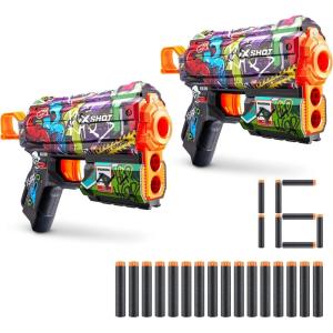 imageXSHOT Skins Flux Dart Blaster 2PK  Graffiti 16 Darts by ZURUGraffiti