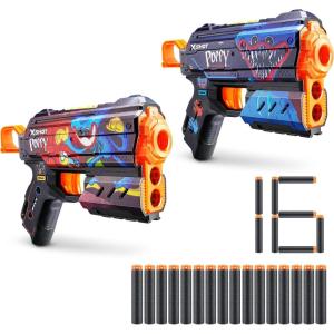 imageXSHOT Skins Flux Poppy Playtime Dart Blaster 2PK  Jumpscare  Kissy 16 Darts by ZURUJumpscaretoony