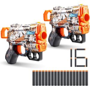 imageXSHOT Skins Menace  Sonic Mega 2 Pack  16 Darts by ZURU Easy Reload Air Pocket Dart Technology Toy Foam Dart Blaster for Kids Teens Adults Frustration Free PackagingRetro