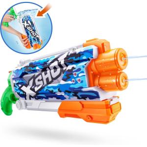 imageXSHOT Water FastFill Skins Pump Action Water Blaster Red Camo by ZURU XSHOT Watergun Fills in 1 SecondBlue