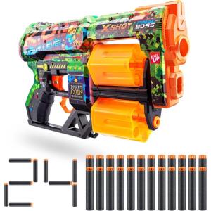 imageXShot Skins Dread  KO 24 Darts by ZURU Easy Reload Air Pocket Technology Toy Foam Dart Blaster for Kids Teens Adults Frustration Free PackagingKo