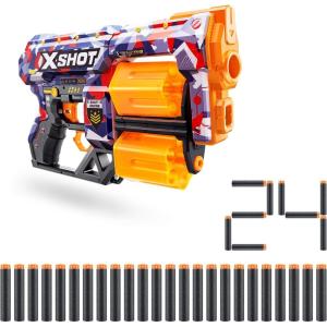 imageXShot Skins Dread  KO 24 Darts by ZURU Easy Reload Air Pocket Technology Toy Foam Dart Blaster for Kids Teens Adults Frustration Free PackagingMalice