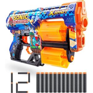 imageXShot Skins Dread Foam Blaster 12 Dart by ZURU x Sonic The Hedgehog Toy for Kids Teens AdultsSonic