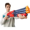 imageXSHOT Excel Vigilante 12 Darts  4 Shooting Targets by ZURU XSHOT Red Foam Dart Blaster Toy Blaster Twin Barrels Pump Action QuickFire Toys for Kids Teens Adults RedRed