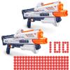 imageXSHOT Chaos Orbit Blaster 2 Pack  100 Darts by ZURU XSHOT White Dart Ball Blaster Toy Blaster Easy Reload Rapid Fire Power Quick Fast Reload Toys for Kids Boys Teens Adults WhiteWhite