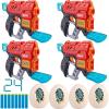 imageXShot Dino Attack Extinct Foam Dart Blaster 4 Pack 4 Blasters 24 Darts 4 Egg Targets by ZURU XShot Dinosaur Theme Toy Blaster Amazon Exclusive for Kids Teens AdultsExtinct Blaster