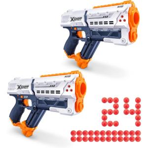 imageXSHOT Chaos Meteor Blaster 2 Pack  24 Darts by ZURU XSHOT White Dart Ball Blaster Toy Blaster Easy Reload Rapid Fire Power Quick Fast Reload Toys for Kids Boys Teens Adults WhiteWhite