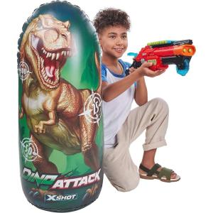 imageXShot Dino Attack Extinct Foam Dart Blaster 4 Pack 4 Blasters 24 Darts 4 Egg Targets by ZURU XShot Dinosaur Theme Toy Blaster Amazon Exclusive for Kids Teens AdultsInflatable Target