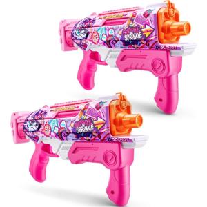 imageXSHOT FastFill Skins Pink Hyperload 2 Pack by ZURU Watergun Water Blaster Toys 2 Blasters Total Fills with Water in just 1 Second