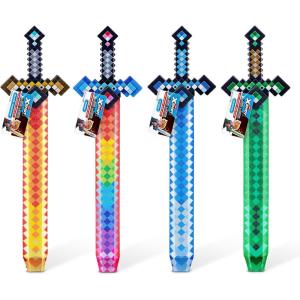 imageXSHOT Role Play Pixel Sword by ZURU  Foam Sword with Pixelated Design amp Plastic Grip Lightweight Safe Role Play Toy for Kids Ages 6 Teens amp Adults Costumes Cosplay amp Backyard Battles