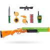imageXSHOT Role Play Big Hunter by ZURU  Outdoor Explorer Role Play Kit with NonFiring Blaster 6 Ejecting Rounds Knife Walkie Talkie Compass amp Whistle Adventure Toy for Kids Ages 5 Teens amp Adults