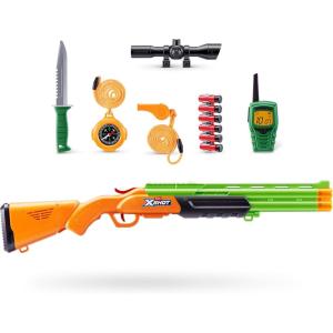 imageXSHOT Role Play Big Hunter by ZURU  Outdoor Explorer Role Play Kit with NonFiring Blaster 6 Ejecting Rounds Knife Walkie Talkie Compass amp Whistle Adventure Toy for Kids Ages 5 Teens amp Adults